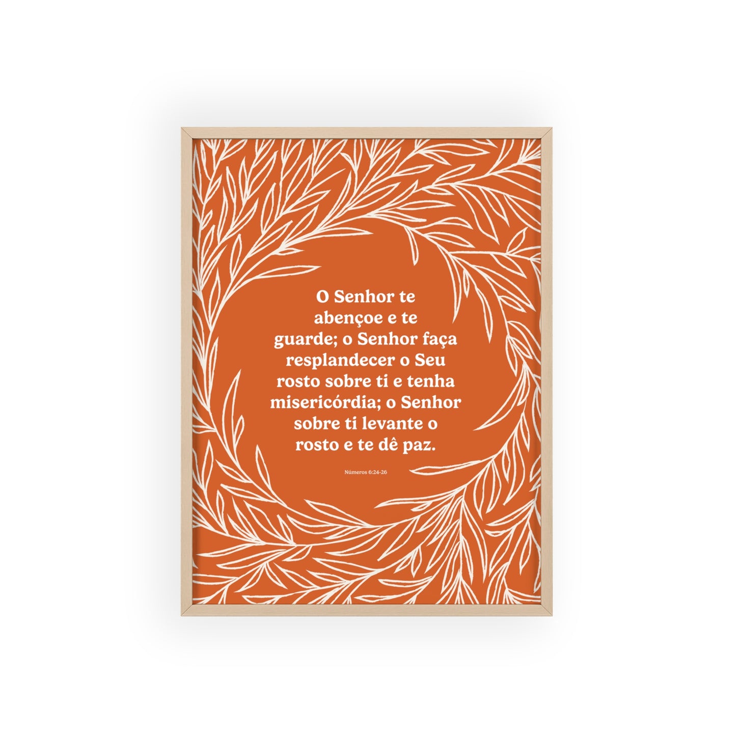 Bênção Sacerdotal – Quadro A4 (Cor Tijolo)