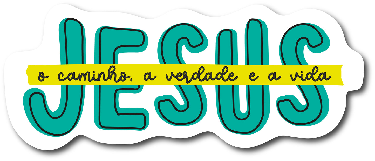 Jesus, o caminho, a verdade e a vida (Autocolante)