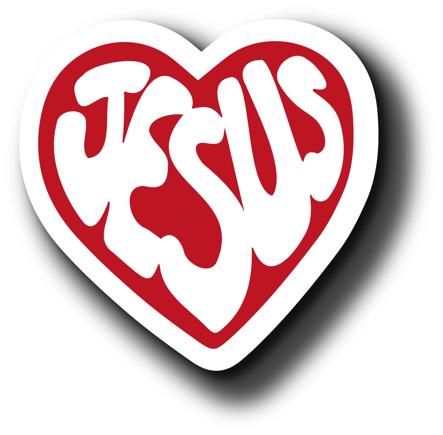 Jesus no coração (Autocolante)