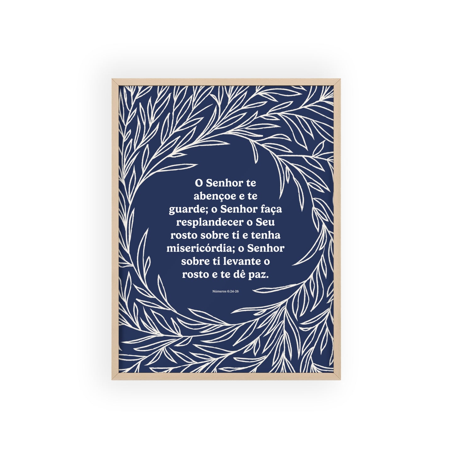 Bênção Sacerdotal – Poster (Azul) com Moldura