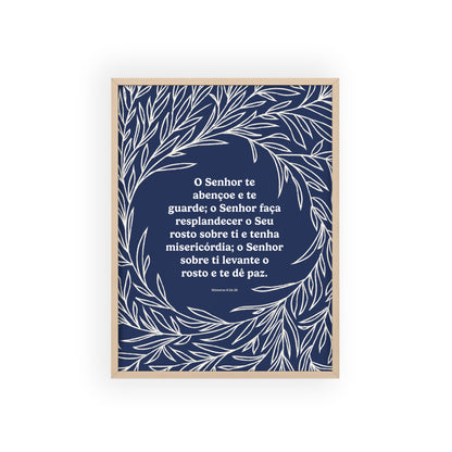 Bênção Sacerdotal – Poster (Azul) com Moldura