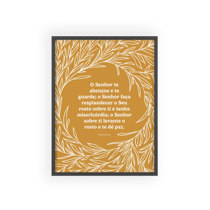 Bênção Sacerdotal – Poster (Mostarda) com Moldura