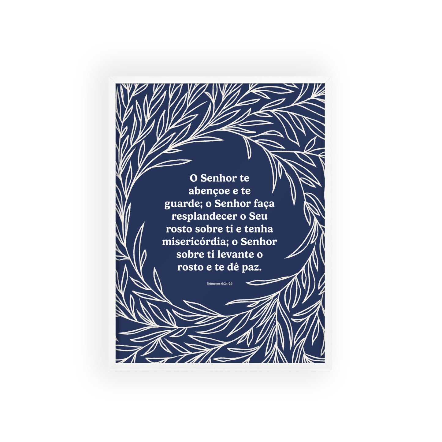 Bênção Sacerdotal – Poster (Azul) com Moldura