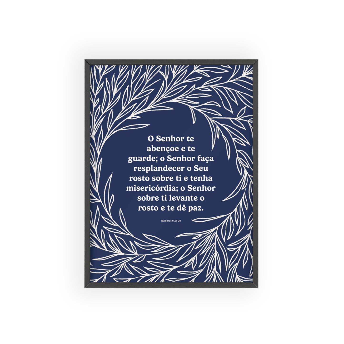 Bênção Sacerdotal – Poster (Azul) com Moldura