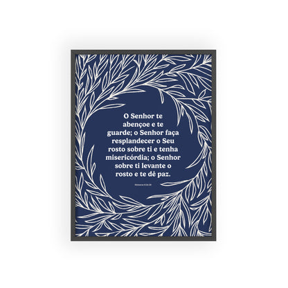 Bênção Sacerdotal – Poster (Azul) com Moldura