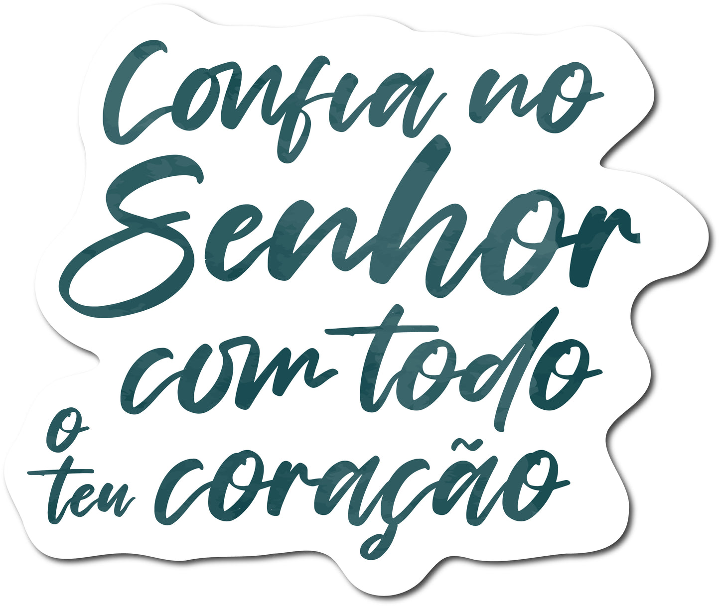 Confia no Senhor - Lettering (Autocolante)