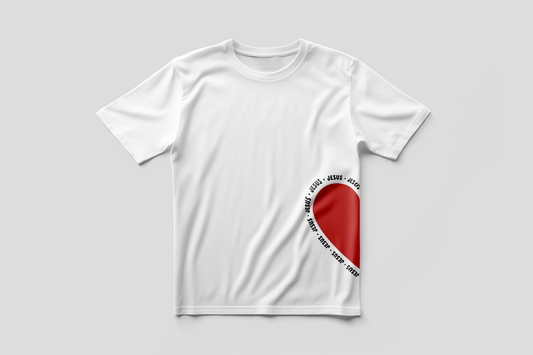 Coração com Jesus (T-Shirt)