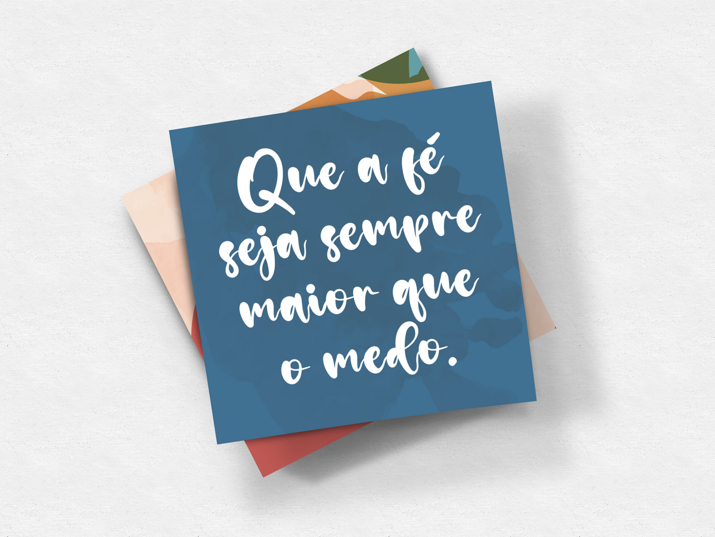 Conjunto de Cartões Cristãos – “Palavras que Inspiram” (12 unidades)