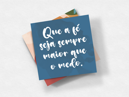 Conjunto de Cartões Cristãos – “Palavras que Inspiram” (12 unidades)